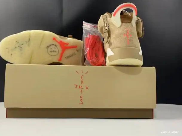 Rep LUCY 6 British Retro Travis DH0690-200 Khaki Air Jordan Scott 0324